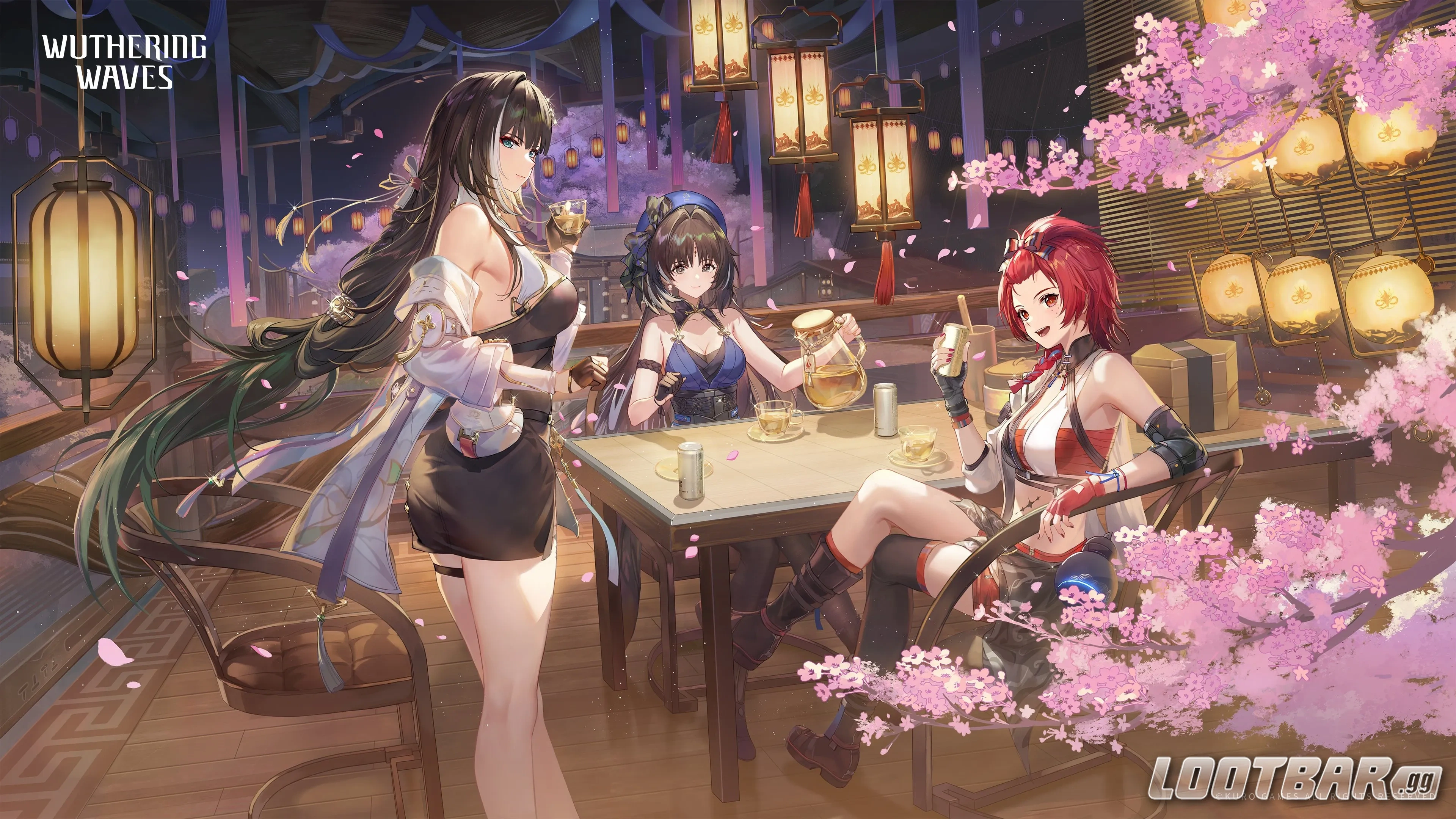 Wuthering Waves Chixia, Yangyang and Baizhi