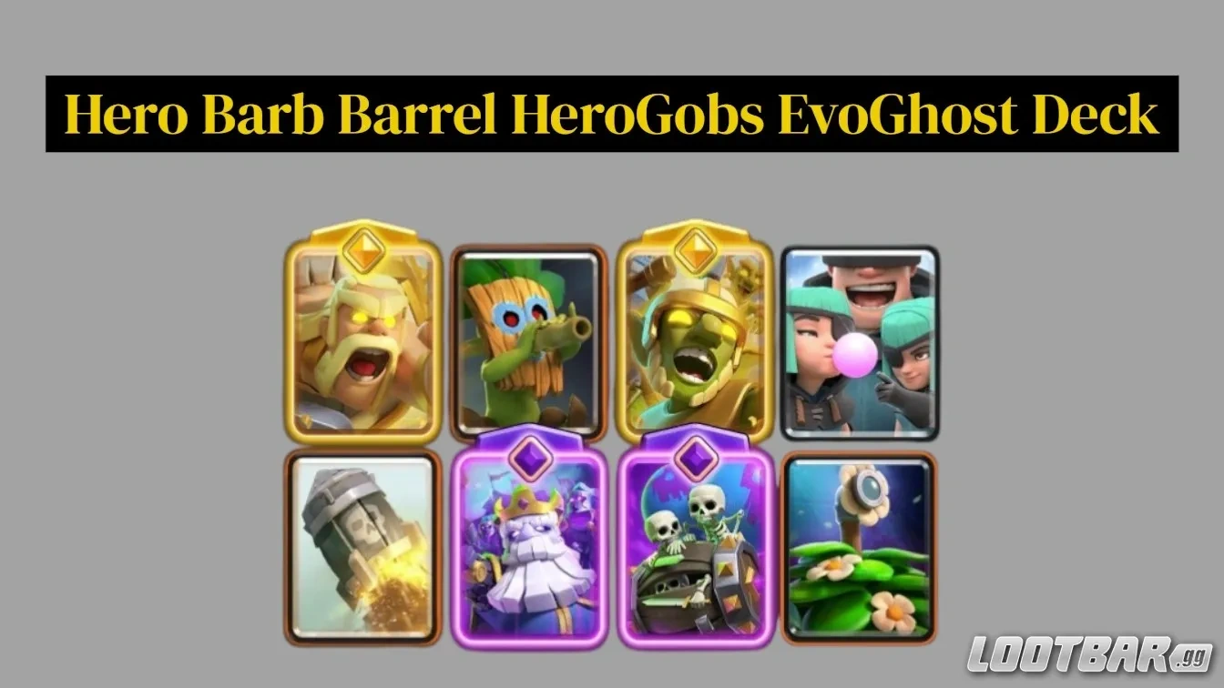 Hero Barbarian Barrel HeroGobs EvoGhost Deck