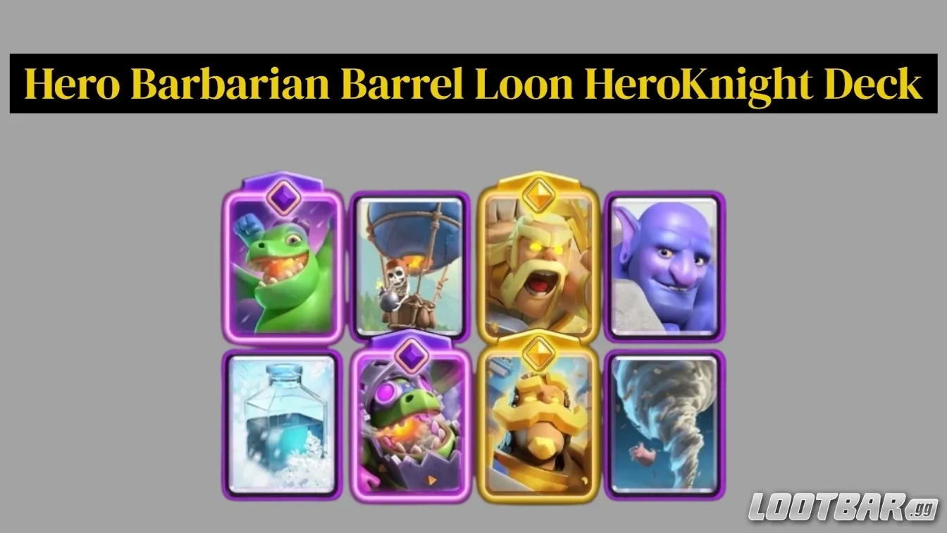 Hero Barbarian Barrel Loon HeroKnight Deck