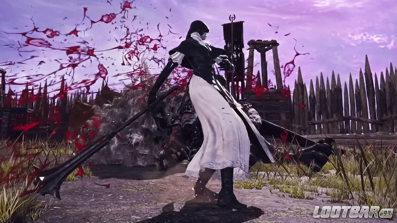 undertaker fighting a boss in elden ring nightreign