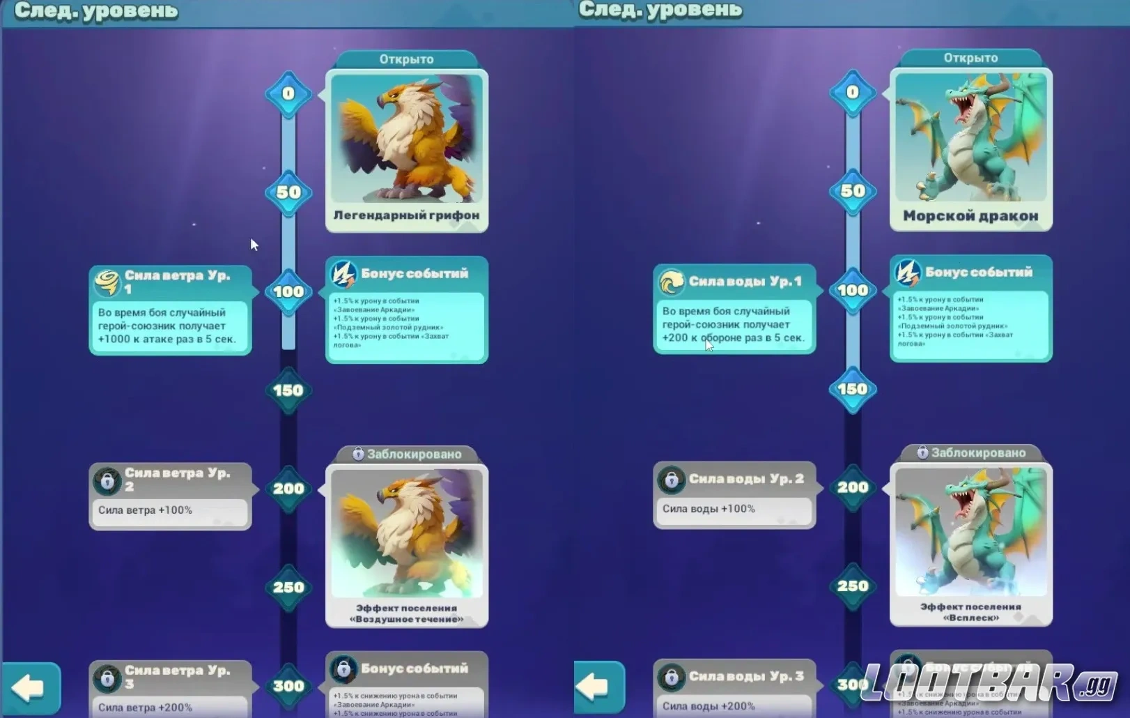 Прокачка уровней Титанов в Tiles Survive