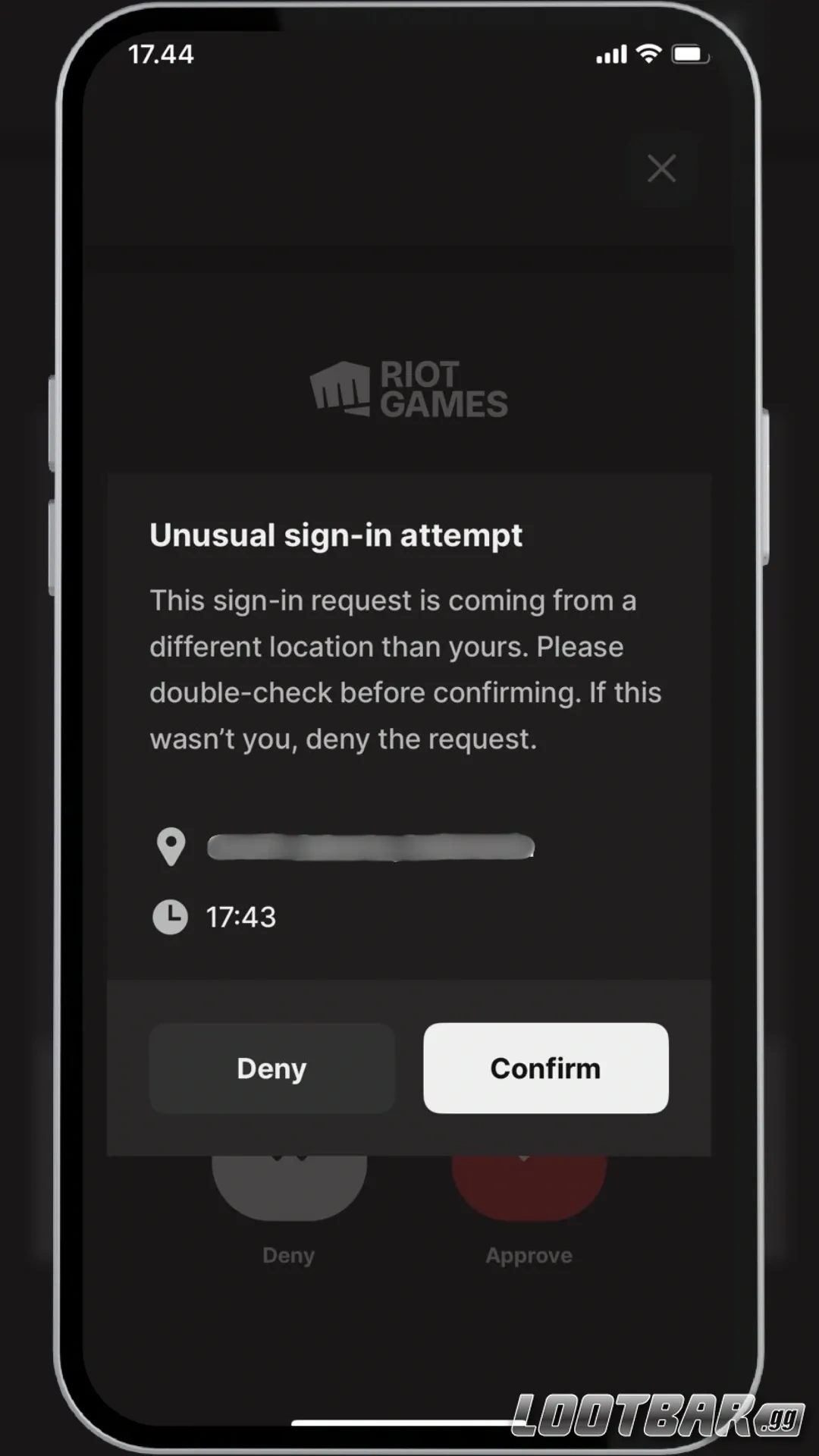 Riot Mobile App Push Notification