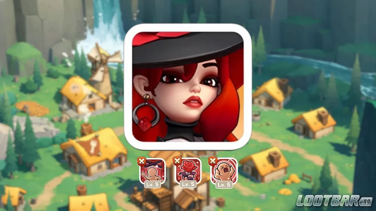 Kingshot screen displaying Sophia skills