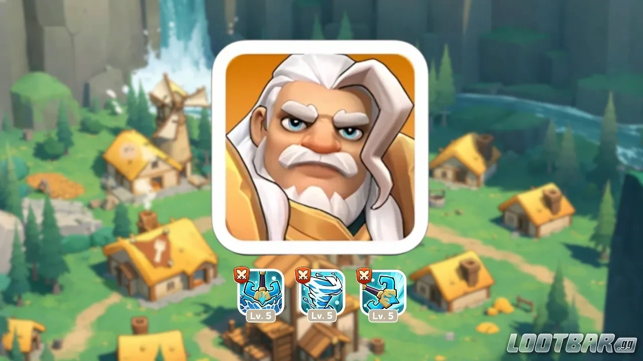 Kingshot screen displaying Triton skills