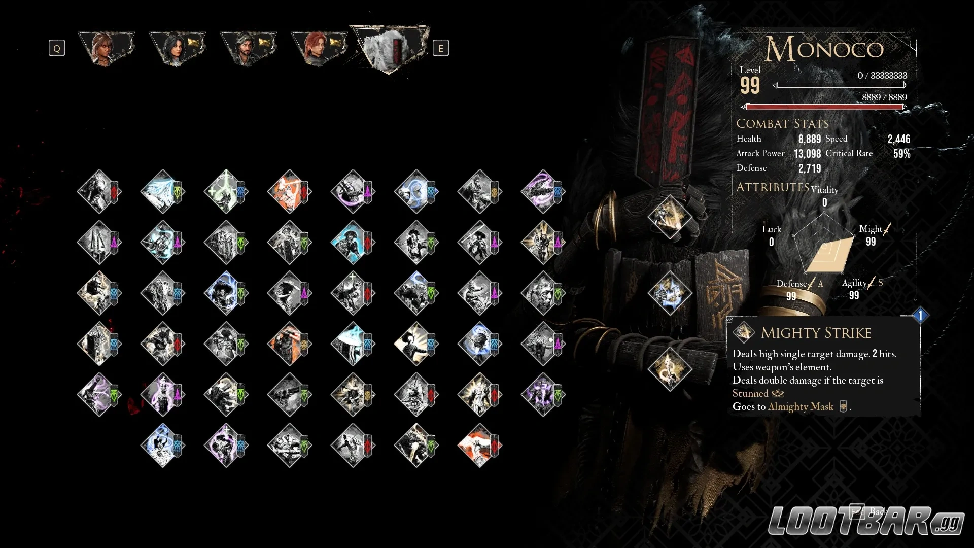 clair obscur expedition 33 monoco skills