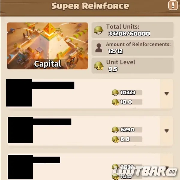 Reinforcing defences for Capital Clash