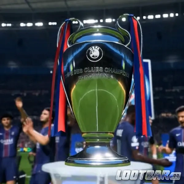 Champions League trophy in FC 26