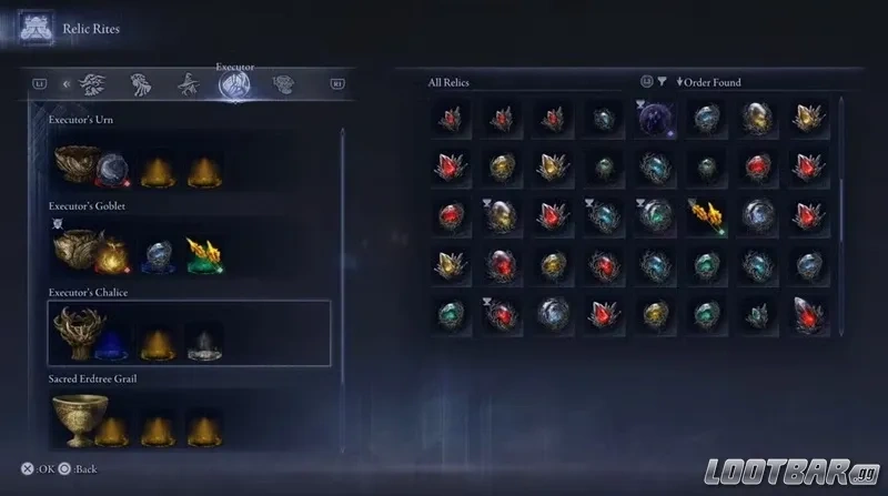 Elden Ring Nightreign Executor Relics