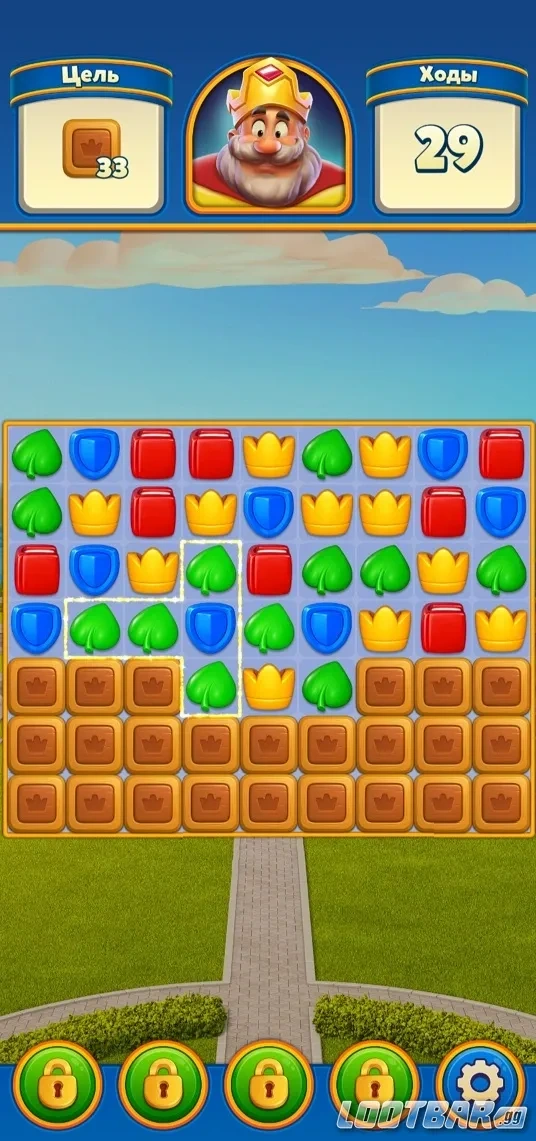 Интерфейс игры Royal Match