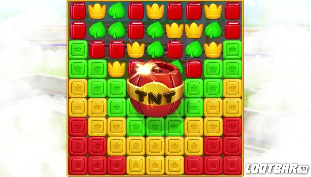 Бустер TNT или Bomb (Бомба) в Royal Match