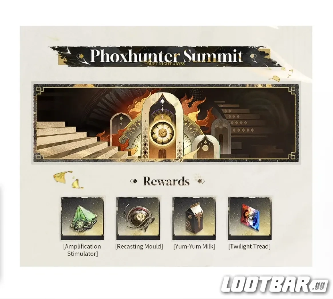 Phoxhunter summit event rewards.