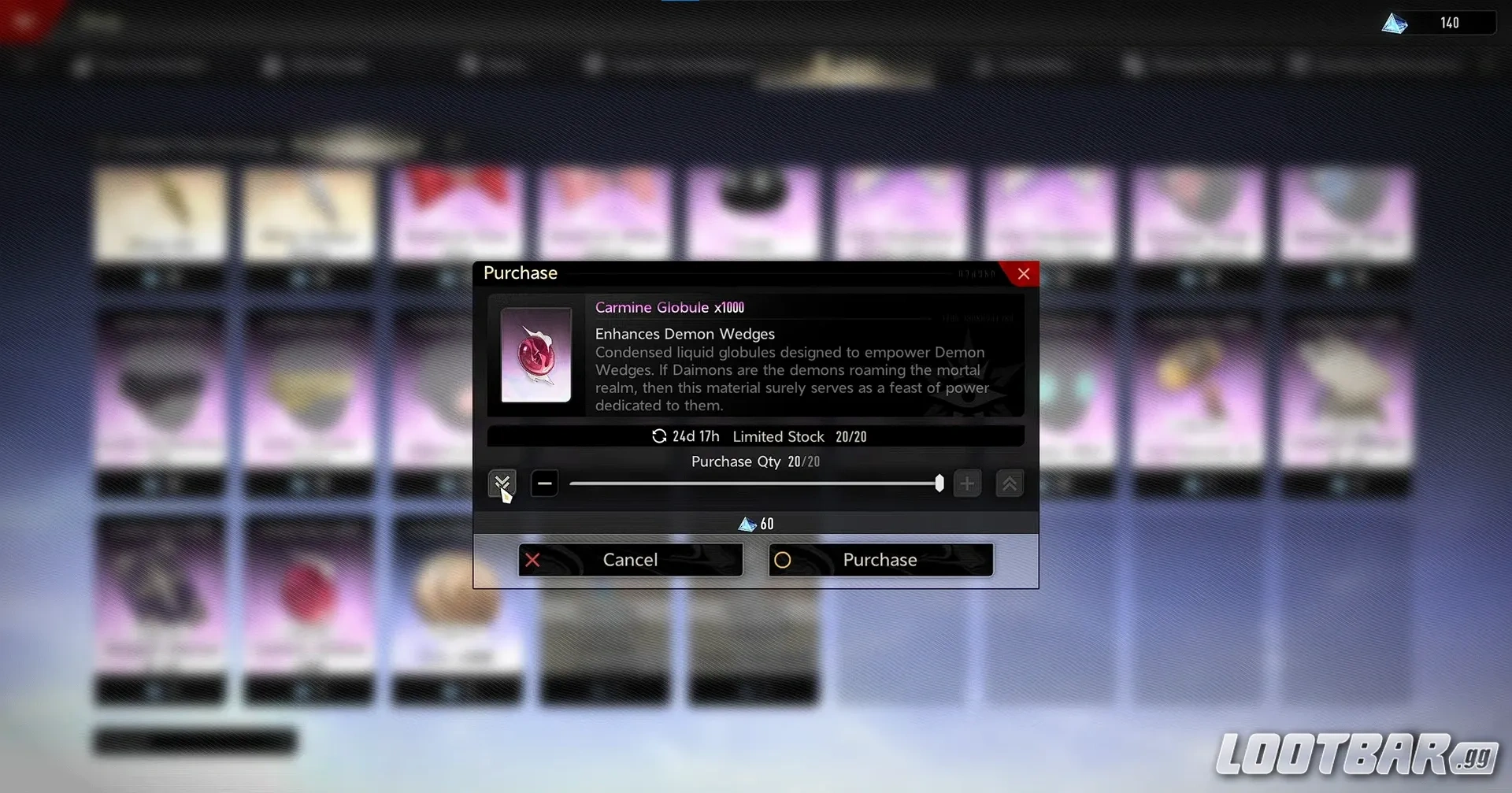 Carmine globules in duet night abyss