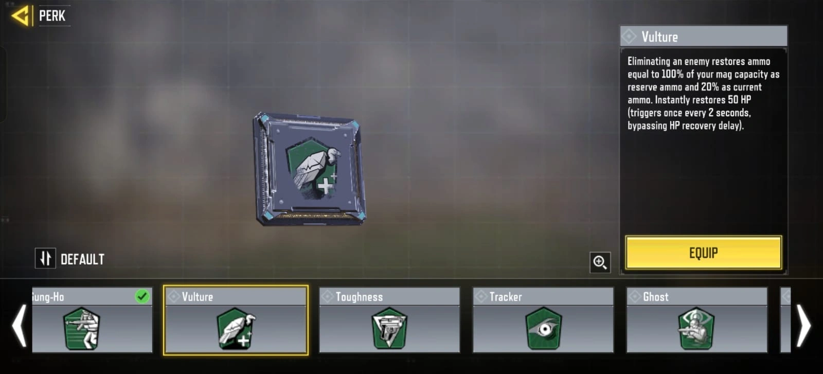 Vulture Passive Operator Perk