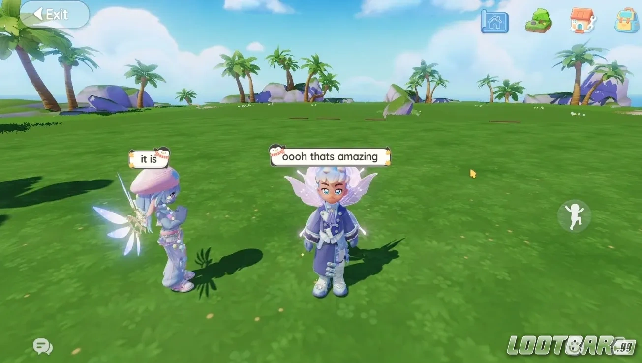 Friends visiting Private Island in Heartopia