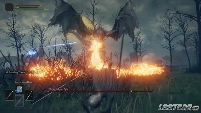 Elden Ring Limgrave - Flying Dragon Agheel