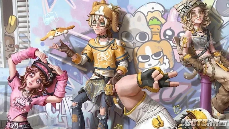 A screenshot of the Identity V x Lipu Friends crossover