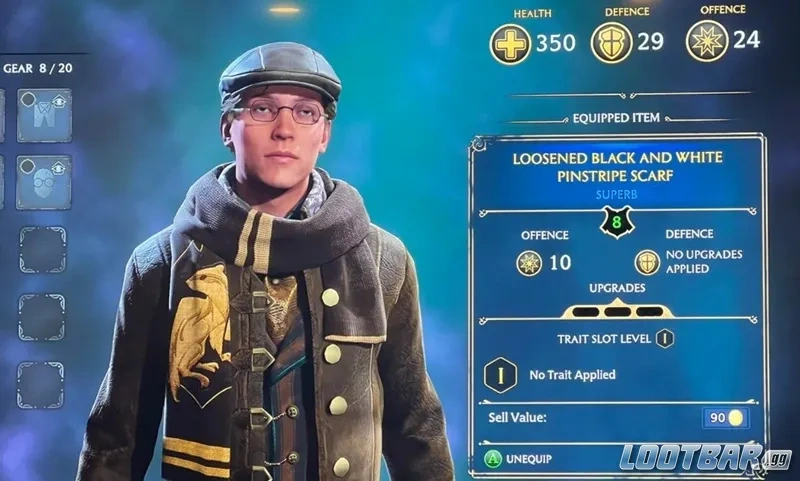 Hogwarts Legacy Blue and Purple Items