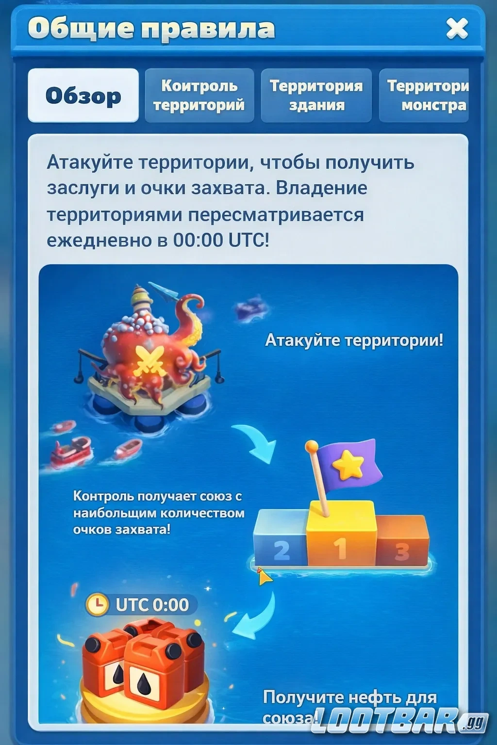 Общие правила события Битва за нефть в Tiles Survive