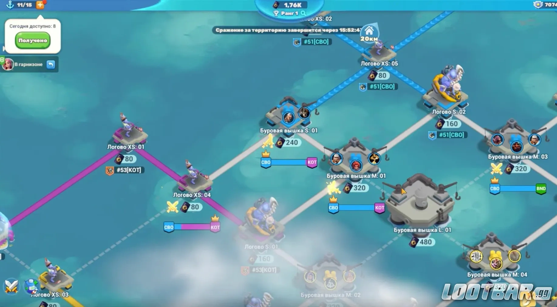 Грамотное распределение внимания по карте Oil Clash