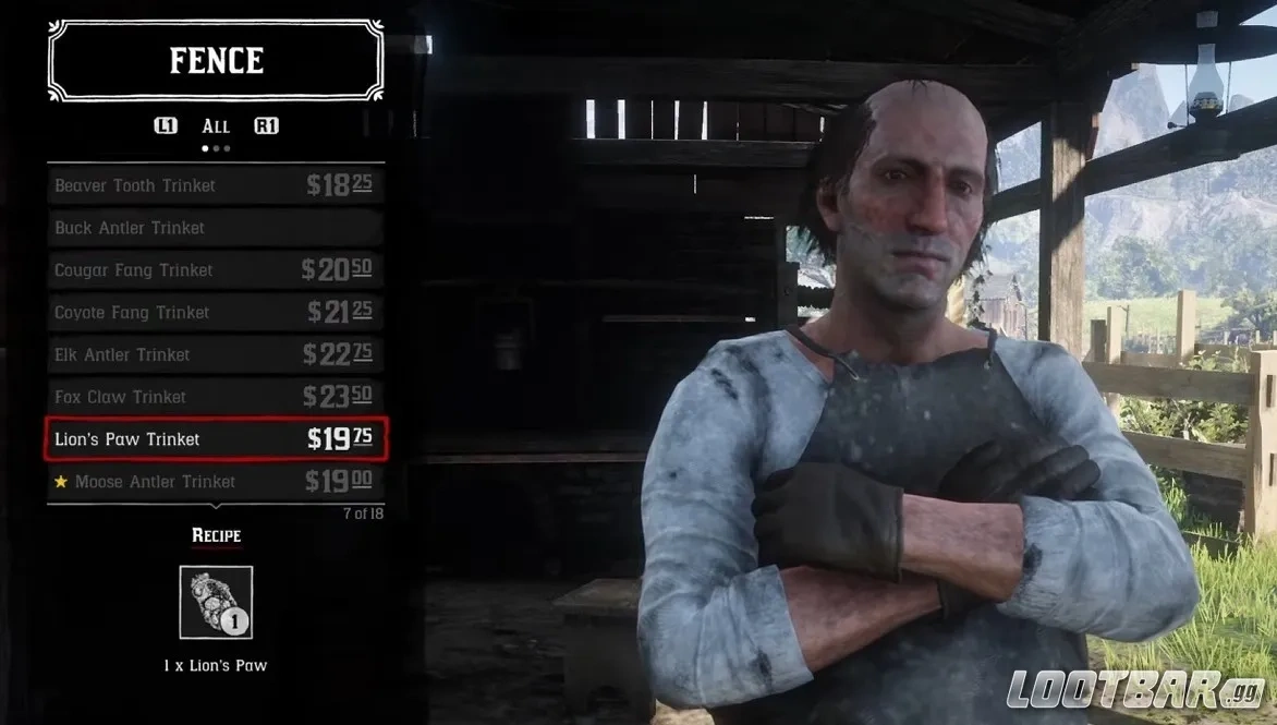 Lion’s Paw Trinket