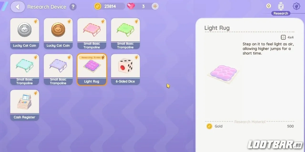 Heartopia Research device