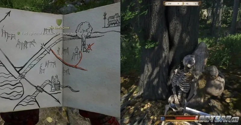 Kingdom Come: Deliverance II The Lion’s Crest - Brunswick's Map III, Forest North of Zhelejov