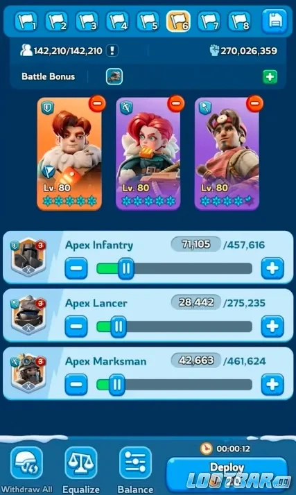 est Team Composition for Clearing All 50 Levels