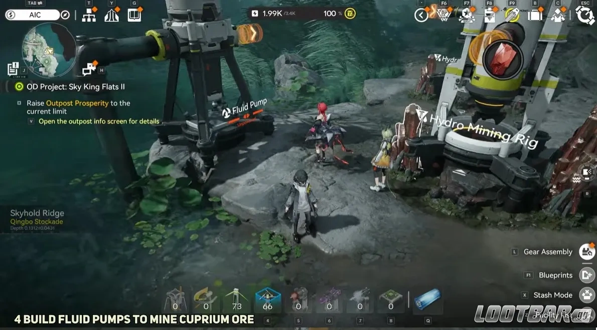 Автоматическая добыча и переработка куприевой руды