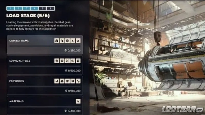 Load Stage in Arc Raiders Expedition.