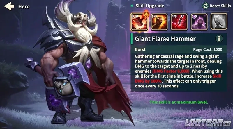 Fate War Voll - Giant Flame Hammer