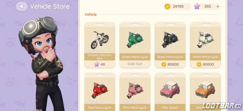 Heartopia Vehicle Store