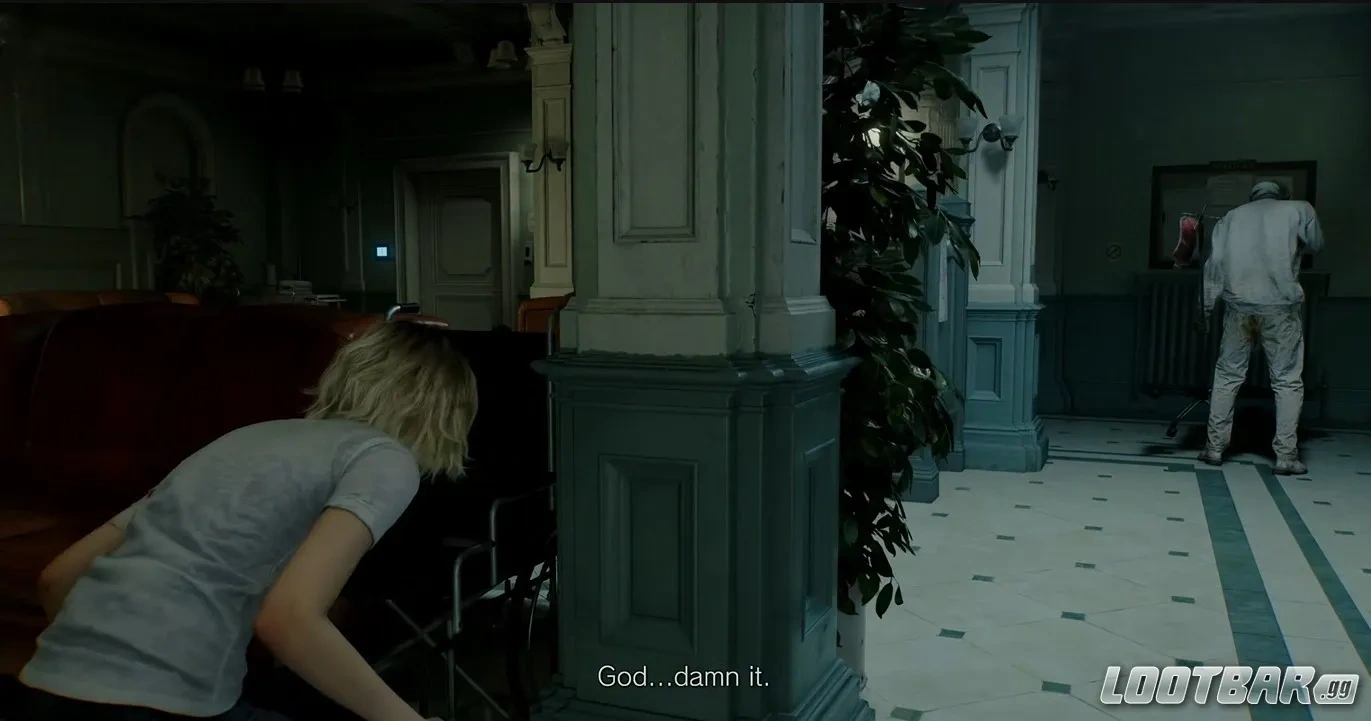 Grace avoiding an enemy Insanity Mode Resident Evil Requiem