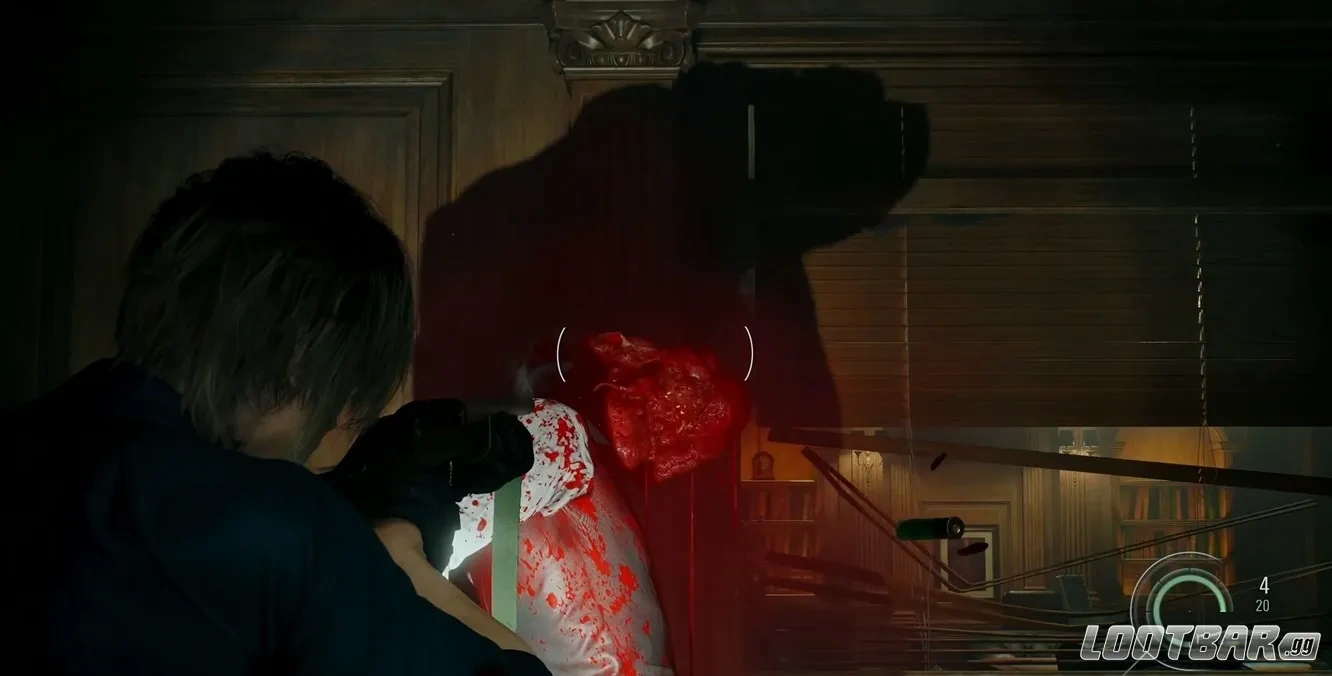 Leon using shotgun RE9 Insanity mode