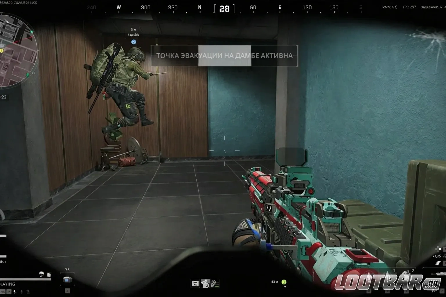 Тест оружия - демонстрация стрельбы и контроля отдачи в рейде