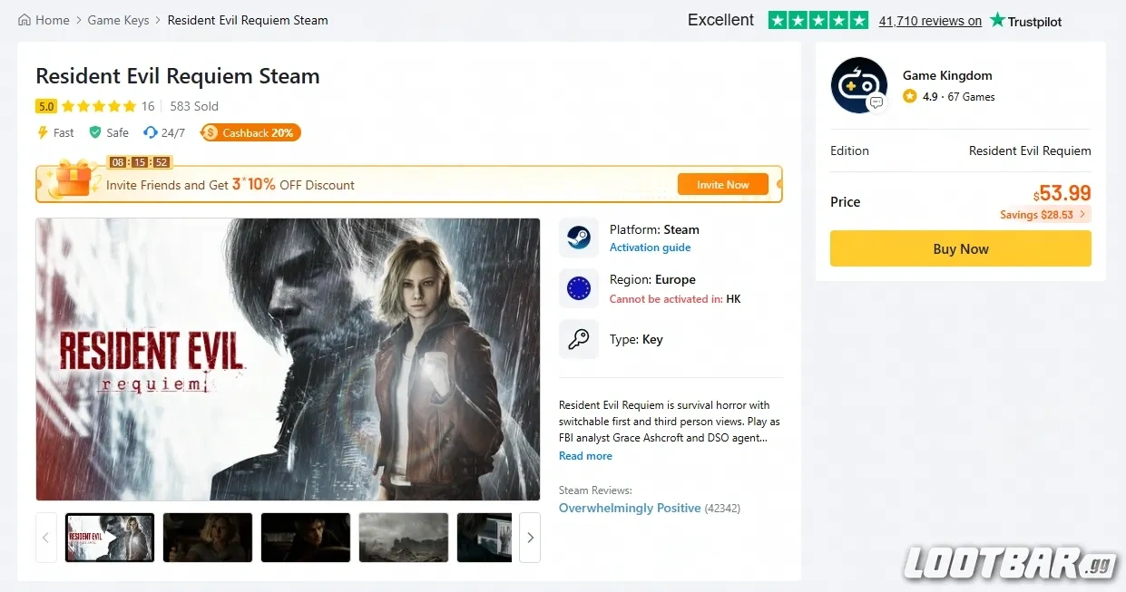 resident evil requiem steam key