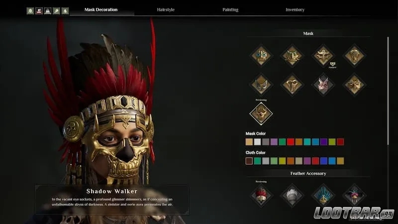 Mask decoration in Soulmask.