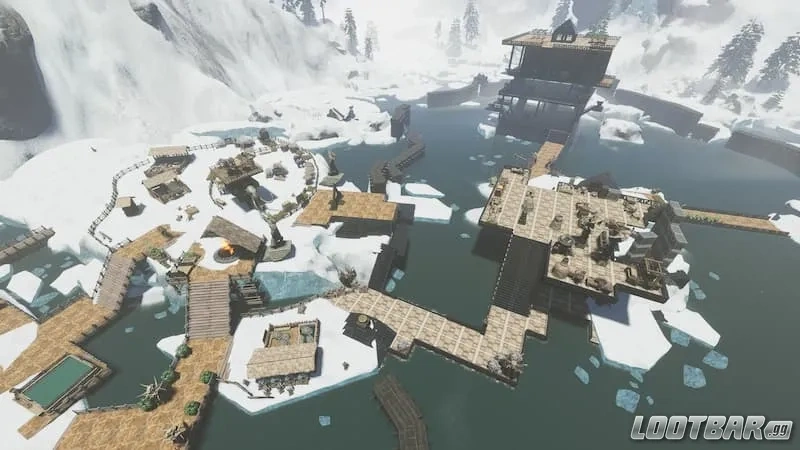 Aerial view in Soulmask.