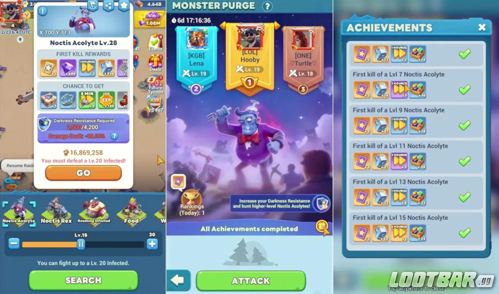 Убийство заражённых для ускорения прокачки Маяка