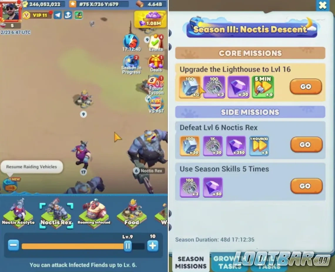 Прохождение уровней помогает союзникам получать награды через основные миссии