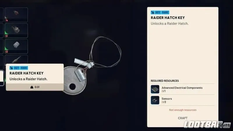 Raider Hatch Key in Arc Raiders.