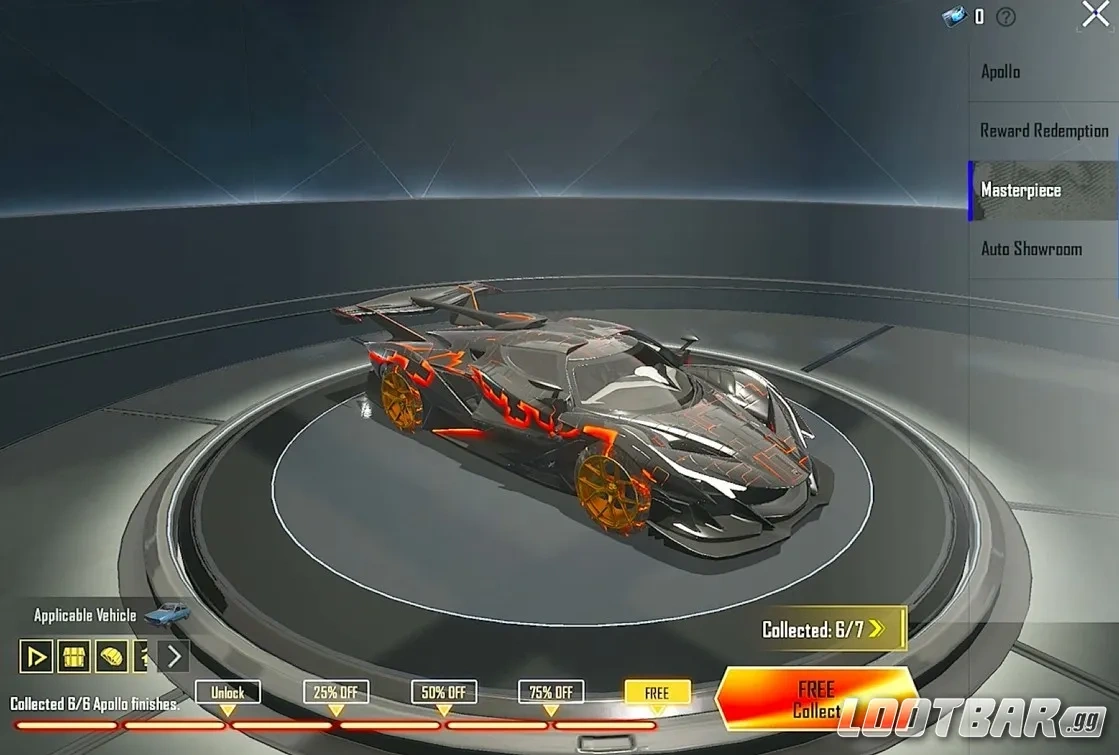 Apollo Masterpiece in PUBG Mobile