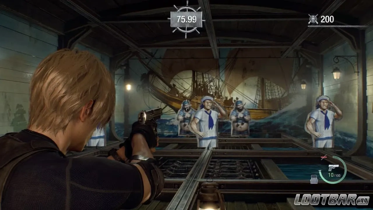 The shooting range in Resident Evil 4