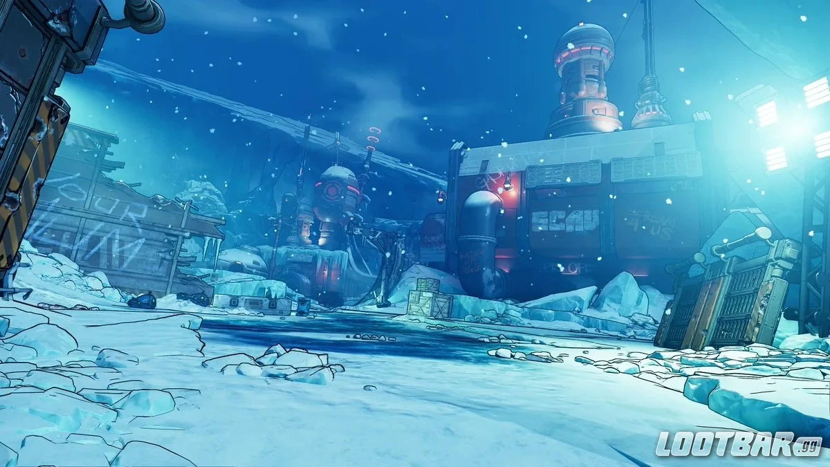 Borderlands 4 Mad Ellie and the Vault of the Damned Whispering Glacier map