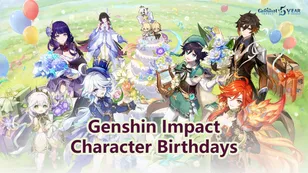 Genshin Impact Character Birthdays & Dates