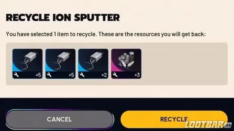 Recycle to get Voltage Converters in Arc Raiders.