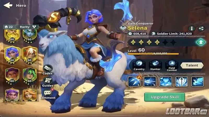 Герой Selena в Fate War