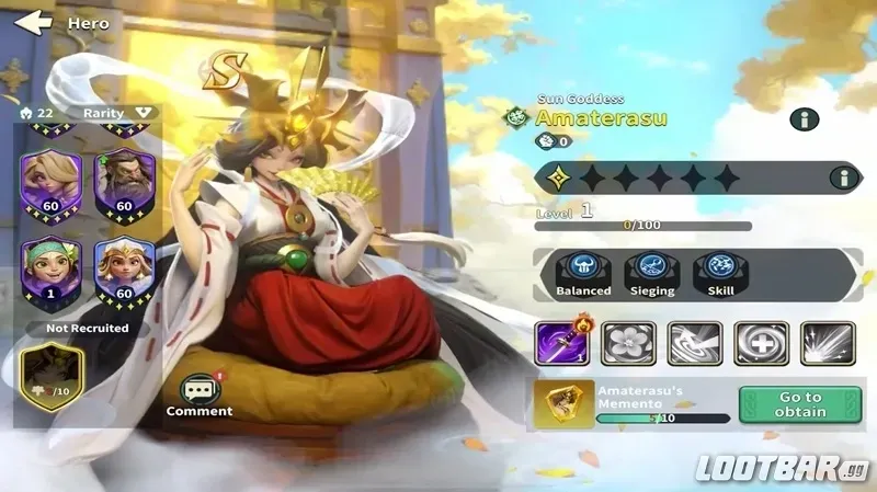 Сильный S+ герой Amaterasu