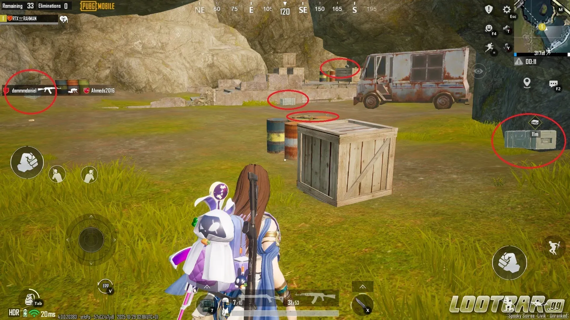 Loot in Waterfall Cave Pubg Mobile