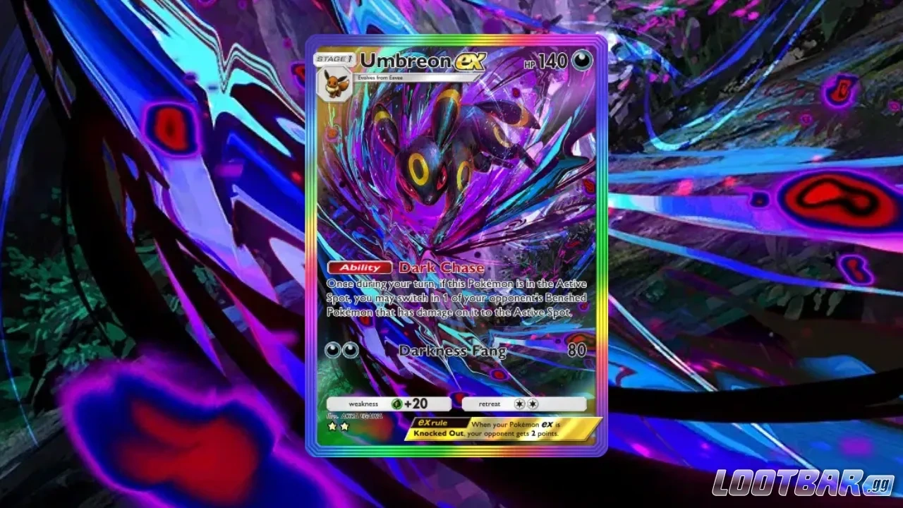 Umbreon ex in Pokemon TCG Pocket