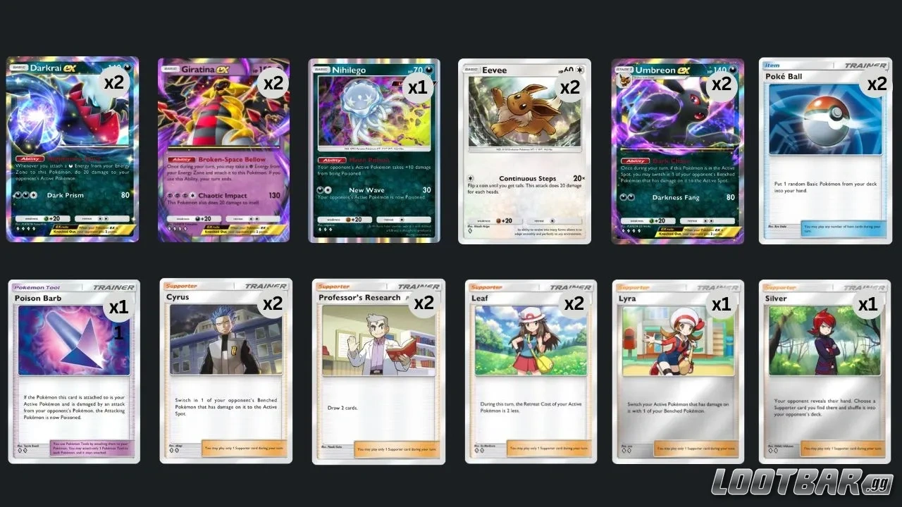 Umbreon ex X Giratina ex deck